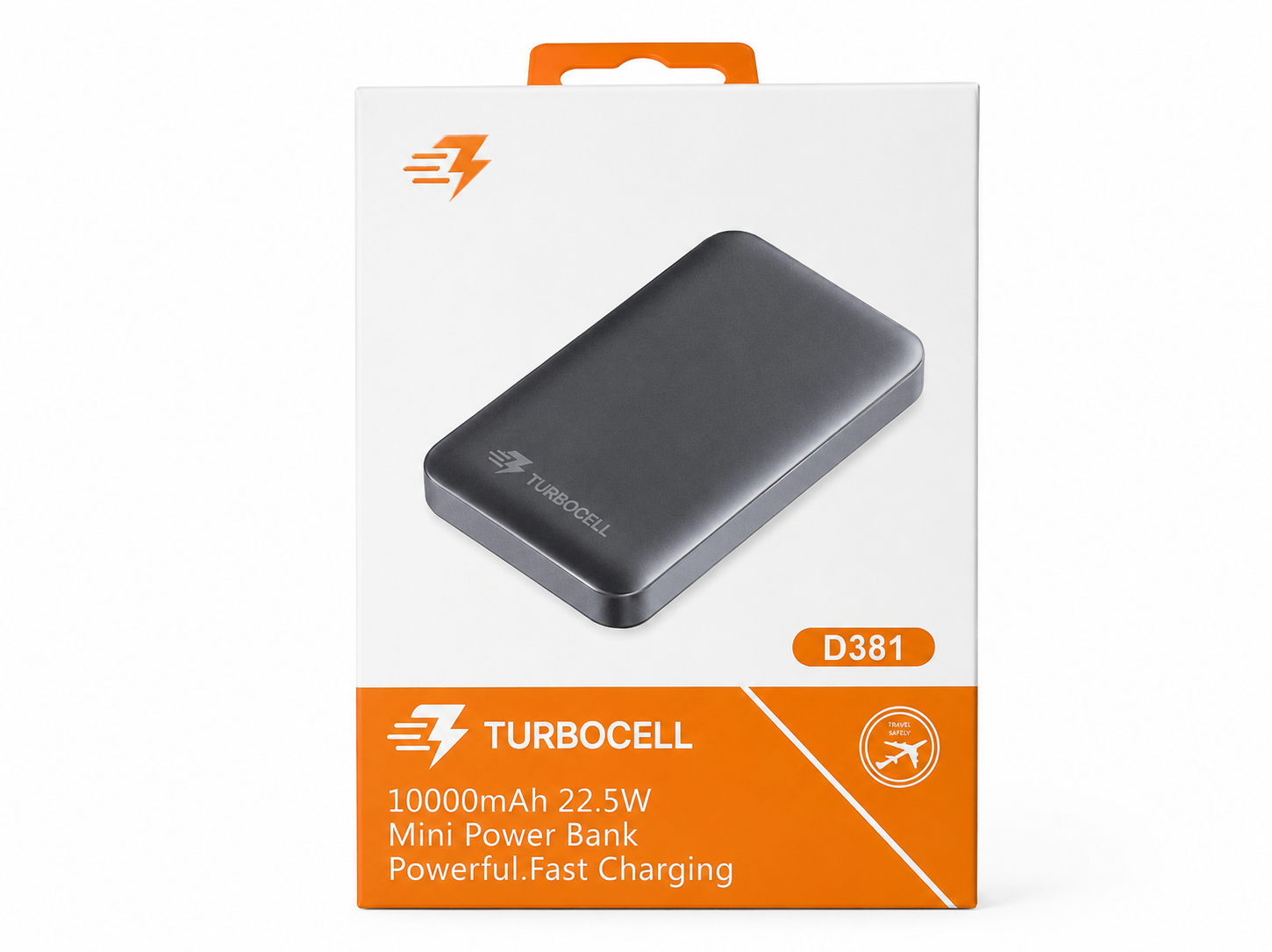 پاوربانک مگ‌سیف TurboCell D381 ظرفیت 10000 میلی‌آمپرساعت | شارژ بی‌سیم و شارژ سریع