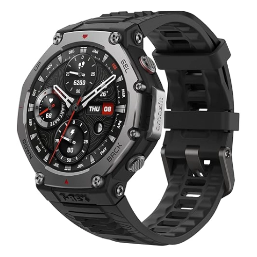ساعت هوشمند شیائومی مدل Amazfit T-Rex 3 با نمایشگر AMOLED و بند سیلیکونی