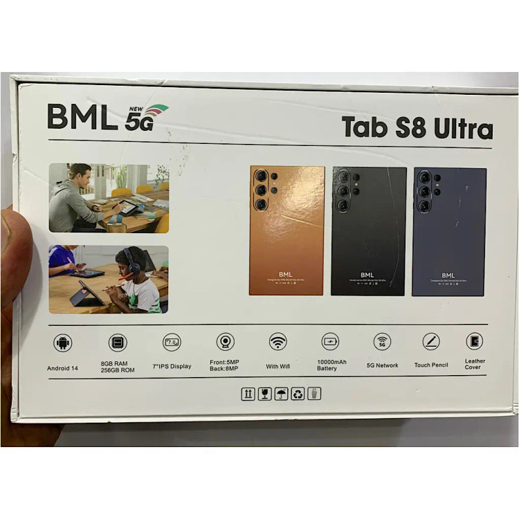 تبلت برند BML مدل S8 Ultra | حافظه داخلی 32 گیگ رم 3 گیگ صفحه نمایش 7 اینچ