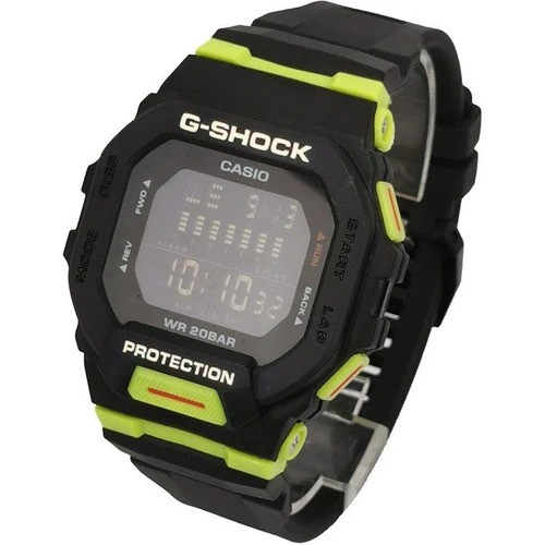ساعت مردانه جی شاک زرد صفحه مشکی G-Shock
