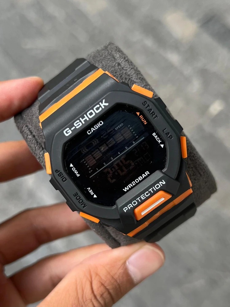 ساعت مردانه جی شاک نارنجی صفحه مشکی G-Shock