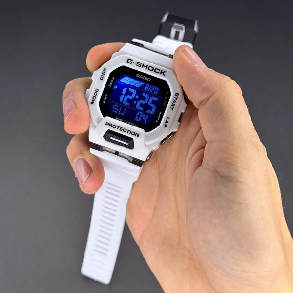 ساعت مردانه جی شاک سفید صفحه مشکی G-Shock