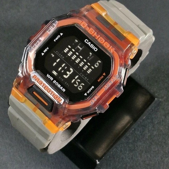 ساعت مردانه جی شاک طوسی صفحه مشکی G-Shock