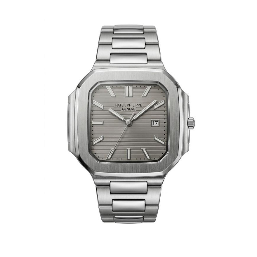 ساعت مچی مردانه پتک فیلیپ مربعی نقره ای patek philippe