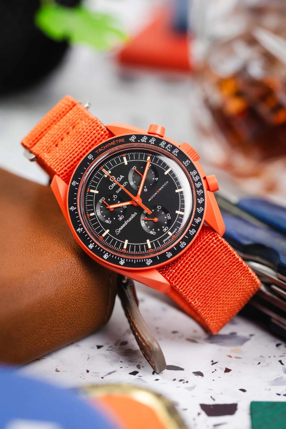 ساعت امگا سواچ لاوا Omega x Swatch Speedmaster Lava