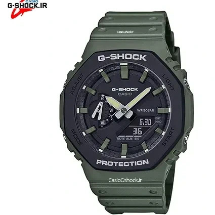 ساعت مچی کاسیو مدل GA-2110SU-3A جی شاک مردانه با بند رزین