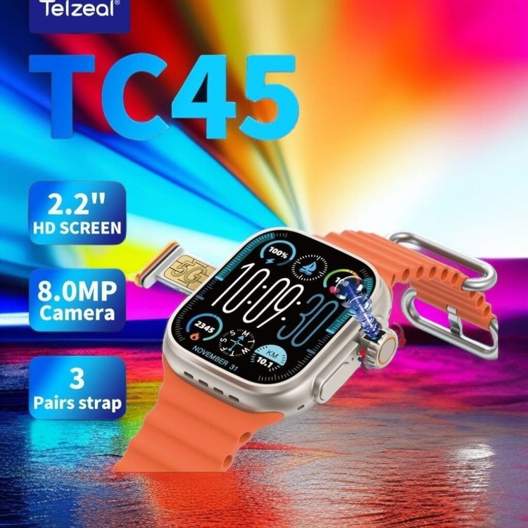 ساعت سیمکارتخور تلزیل مدل TC45 اولترا ۵G با بدنه فلزی