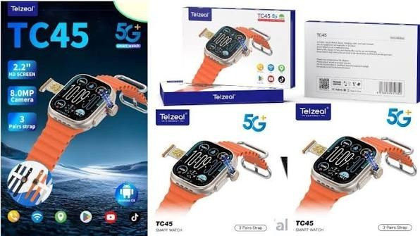 ساعت سیمکارتخور تلزیل مدل TC45 اولترا ۵G با بدنه فلزی