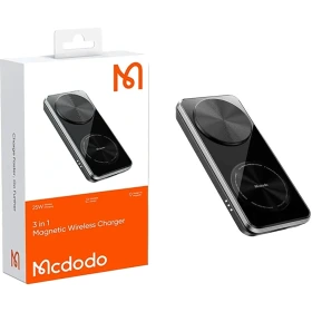 شارژر وایرلس سه کاره Mcdodo مدل CH-1151 - مشکی(گارانتی متین) - اصلی