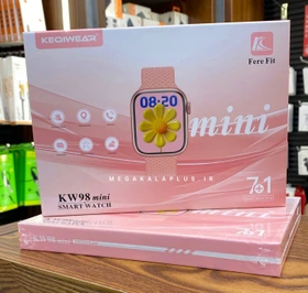 ساعت هوشمند دخترانه KW98 Mini سایز ۳۸ میلی‌متر با ۷ بند قابل تعویض