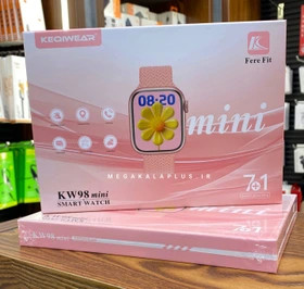 ساعت هوشمند دخترانه KW98 Mini سایز ۳۸ میلیمتر با ۷ بند قابل تعویض