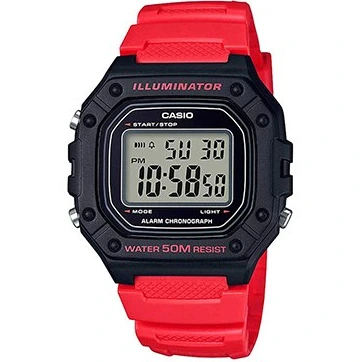 ساعت دیجیتال مردانه کاسیو مدل W-218H-4B با بند رزینی ضد آب