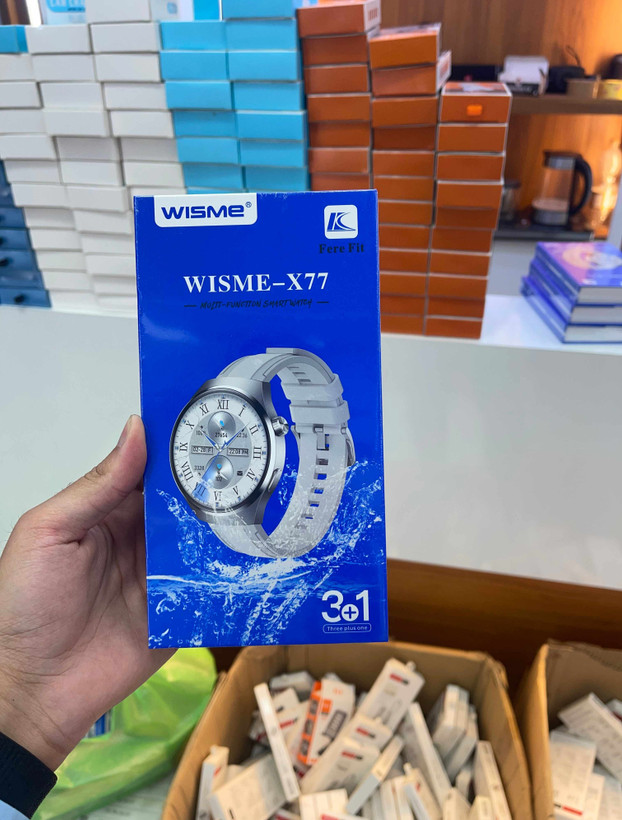 ساعت هوشمند ویسمی مدل WISME X77 نمایشگر AMOLED دایره ای