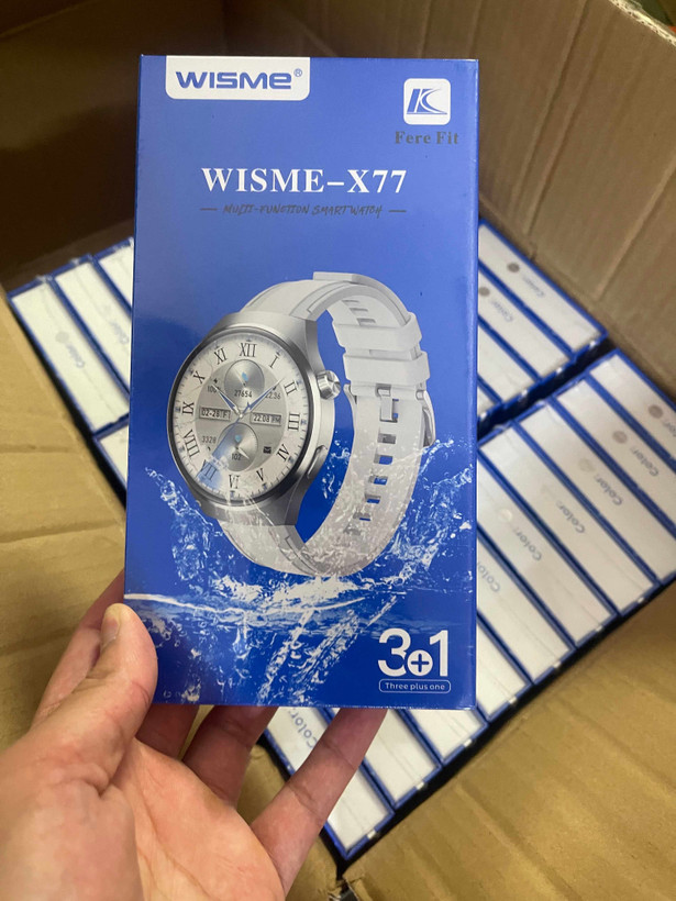 ساعت هوشمند ویسمی مدل WISME X77 نمایشگر AMOLED دایره ای