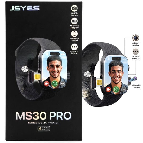 ساعت هوشمند JSYES مدل MS30 PRO سیم کارت خور با دوربین مخفی