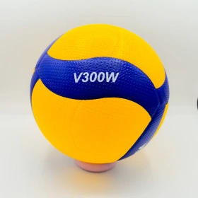 توپ والیبال میکاسا مدل V300W با رویه چرم مصنوعی