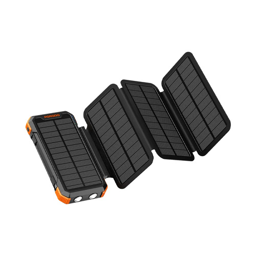 پاوربانک خورشیدی پرودو 20 هزار میلی‌آمپری 4 پنل سولار (Porodo PowerBank 4 Pannel Solar)