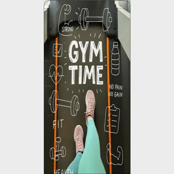 حوله باشگاهی طرح Gym Time ابعاد ۶۰×۱۲۰ سانتی‌متر