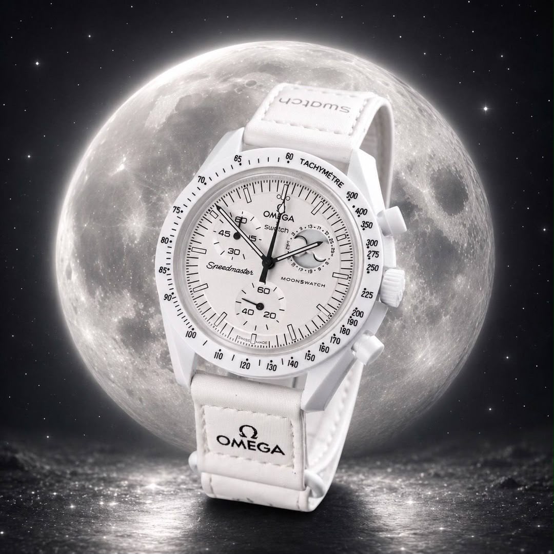 ساعت امگا سواچ اسنوپی ماموریت ماه Omega Swatch Mission To Moon