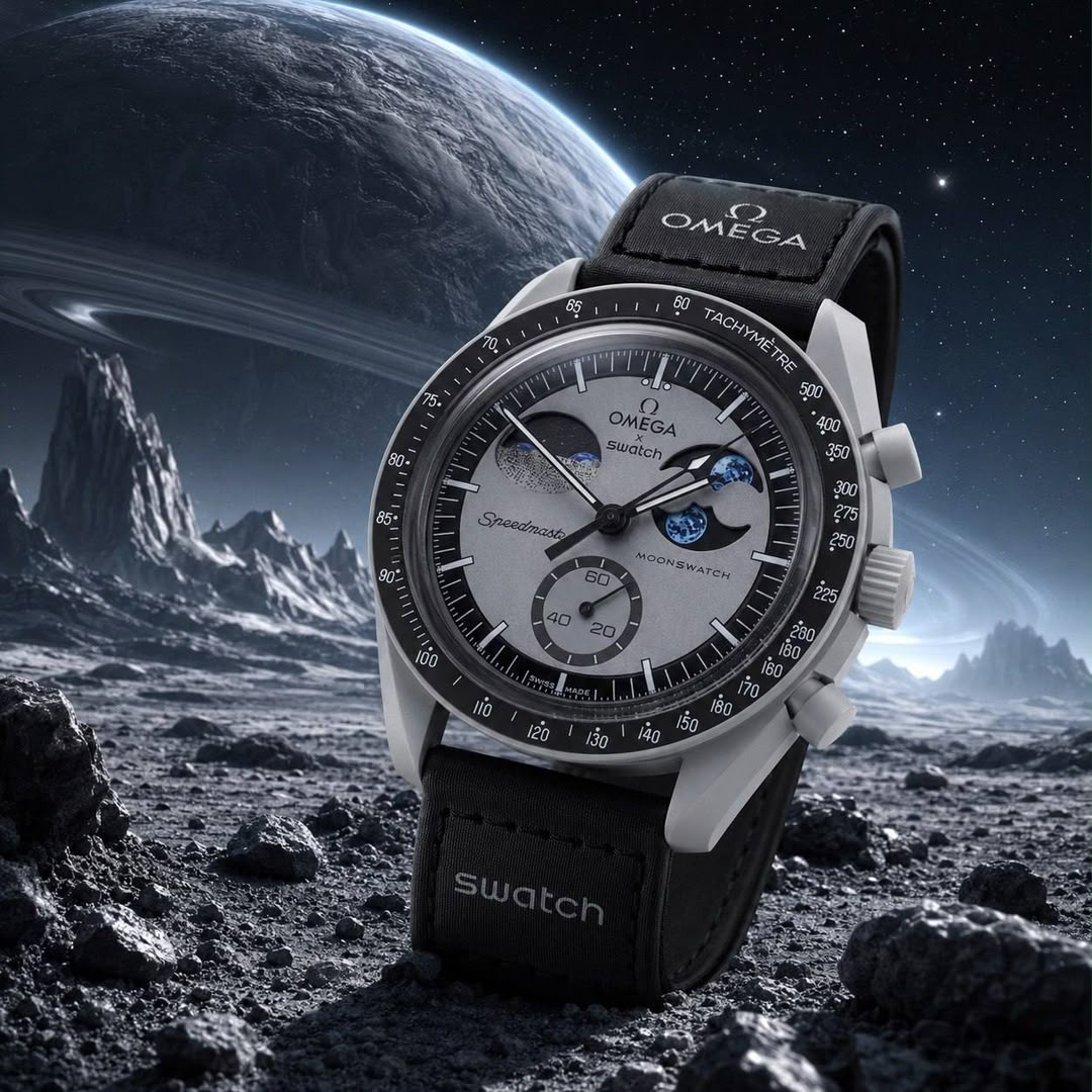 ساعت امگا سواچ اسنوپی ماموریت ماه Omega Swatch Mission To Moon
