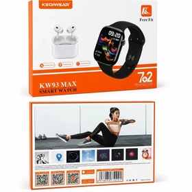 ساعت هوشمند KEQIWEAR مدل KW93 MAX با ۷ بند و ایرپاد