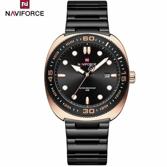 ساعت مچی مردانه نیوی فورس NF 9250 مشکی رزگلد مدل m-10443