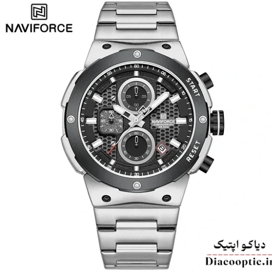 ساعت مچی مردانه سه موتور برند نیوی فورس مدل NF 8072 استیل