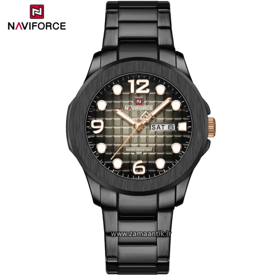 ساعت مچی مردانه نیوی فورس NAVIFORCE مدل NF 9244 B/B