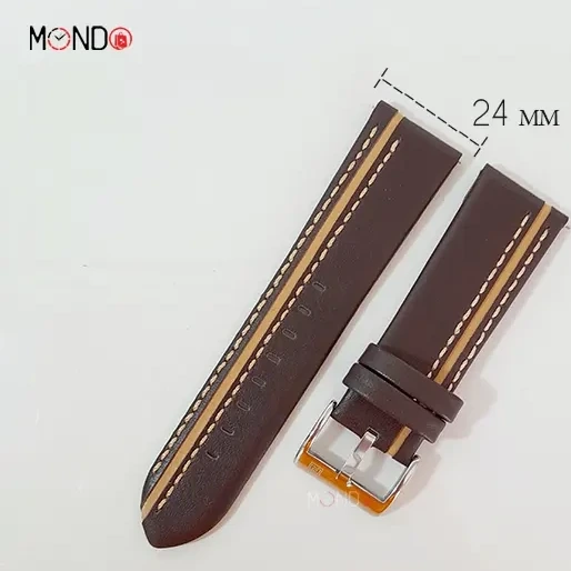 بند ساعت نیوی فورس چرم قهوه ای NF9110